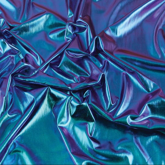 Cosplay by Yaya Han Purple & Blue Oil Slick 4-Way Stretch Jersey Fabric